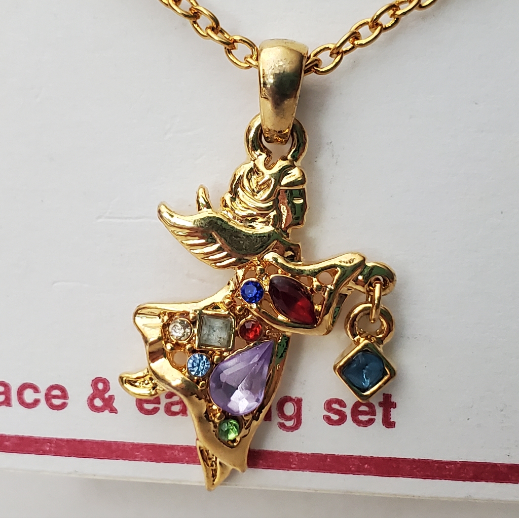 Christopher Radko Angel Necklace And Earring Set